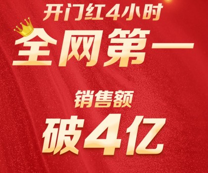 破4億！九牧開(kāi)門紅全網(wǎng)第一